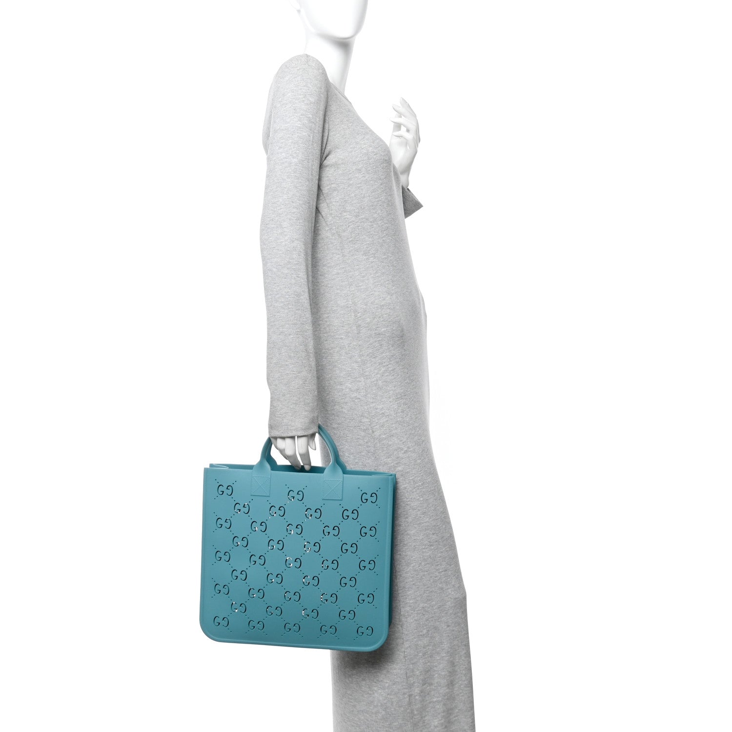 Gucci Rubber Kids GG Tote Dusty Azure 2 of 9