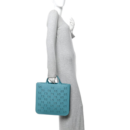 Gucci Rubber Kids GG Tote Dusty Azure 2 of 9