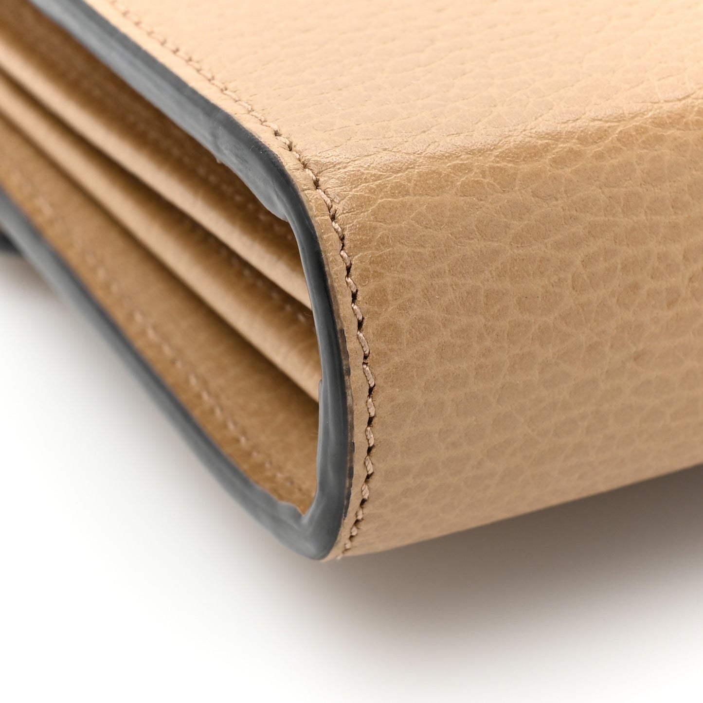 Dollar Calfskin Crystal Mini Dionysus Chain Wallet Natural Tan Black Diamond