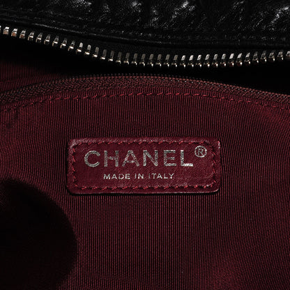 Chanel Lambskin Astrakhan Bowler Black 5 of 7