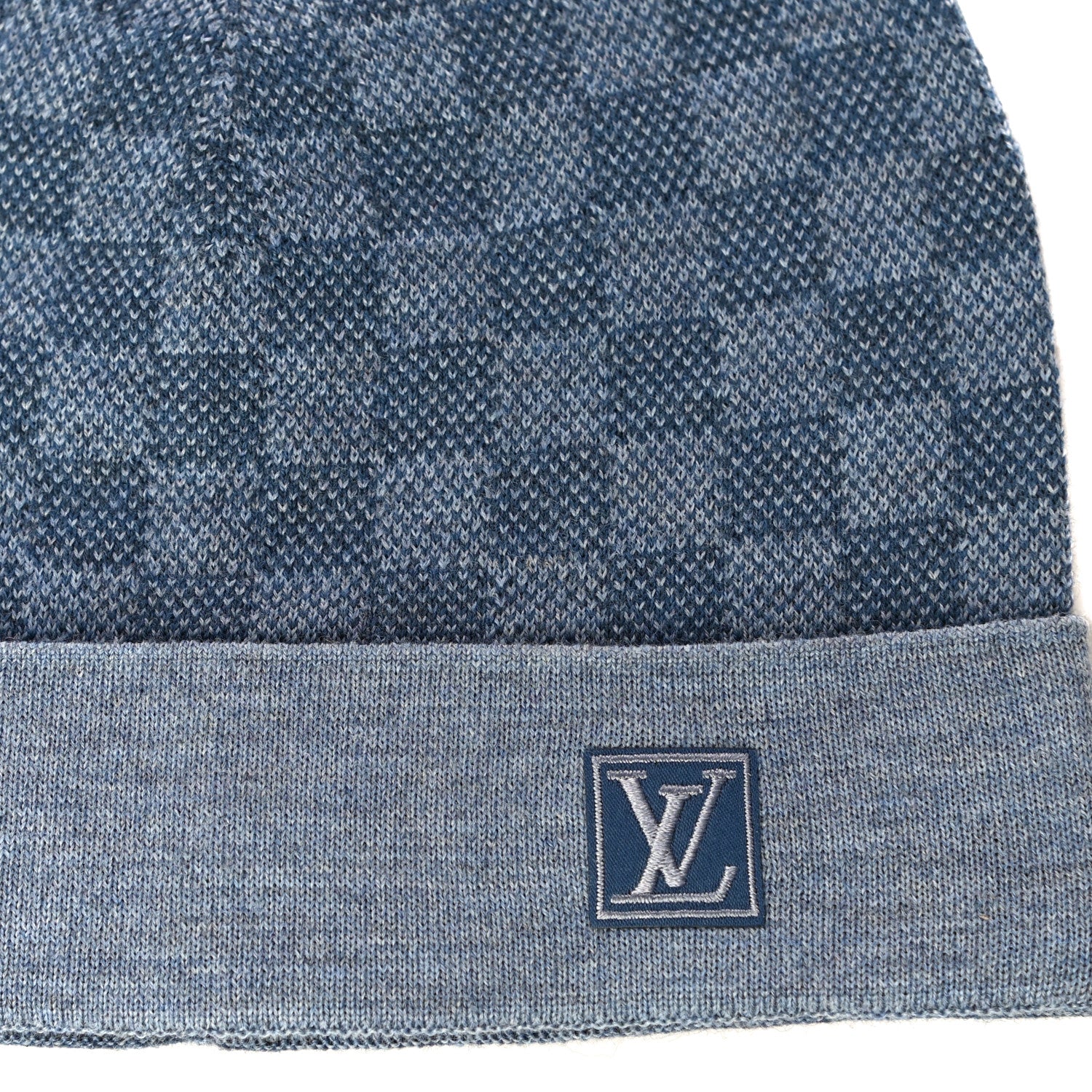 Louis Vuitton Wool Petit Damier Hat NM Light Blie 7 of 9