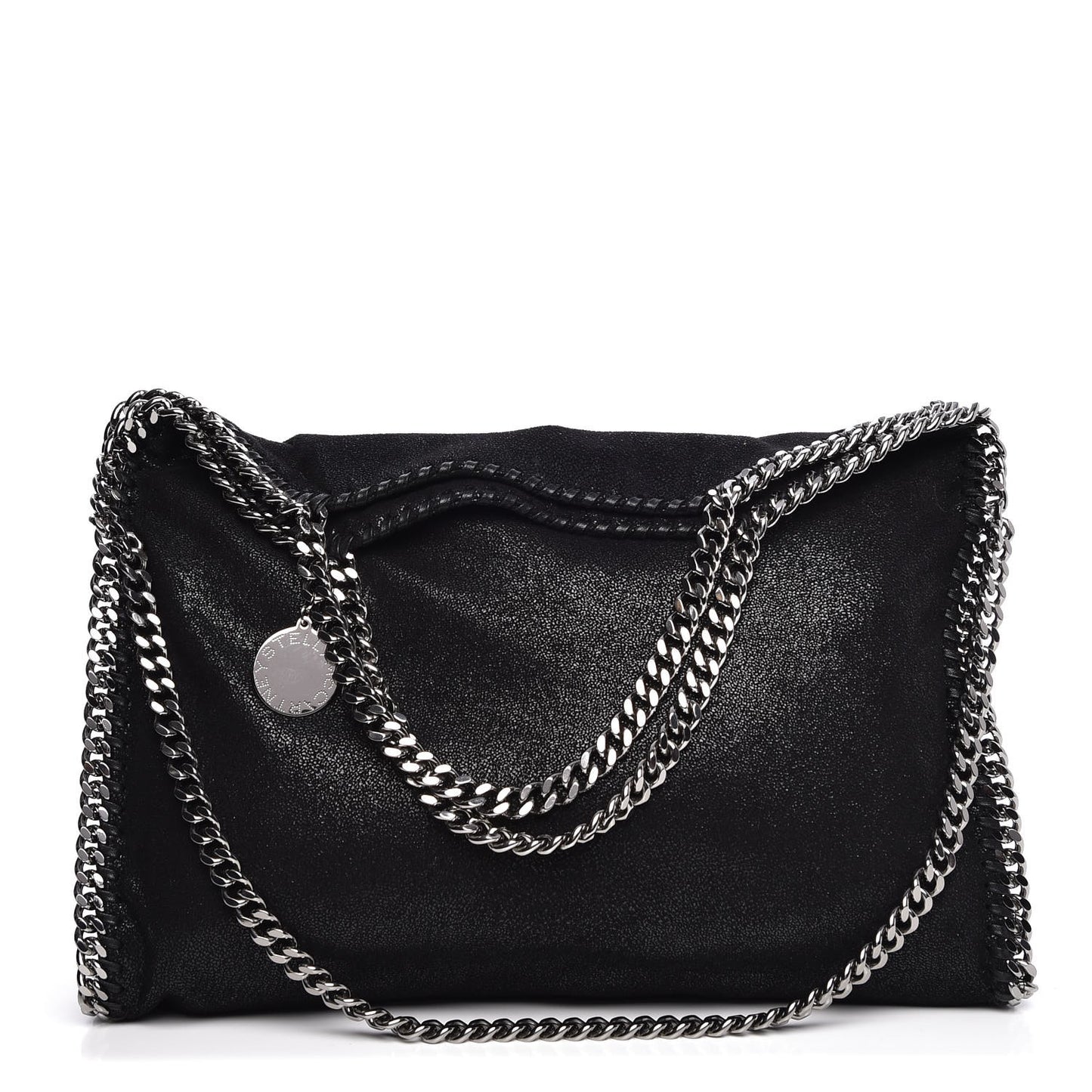 Shaggy Deer Falabella Fold Over Tote Black