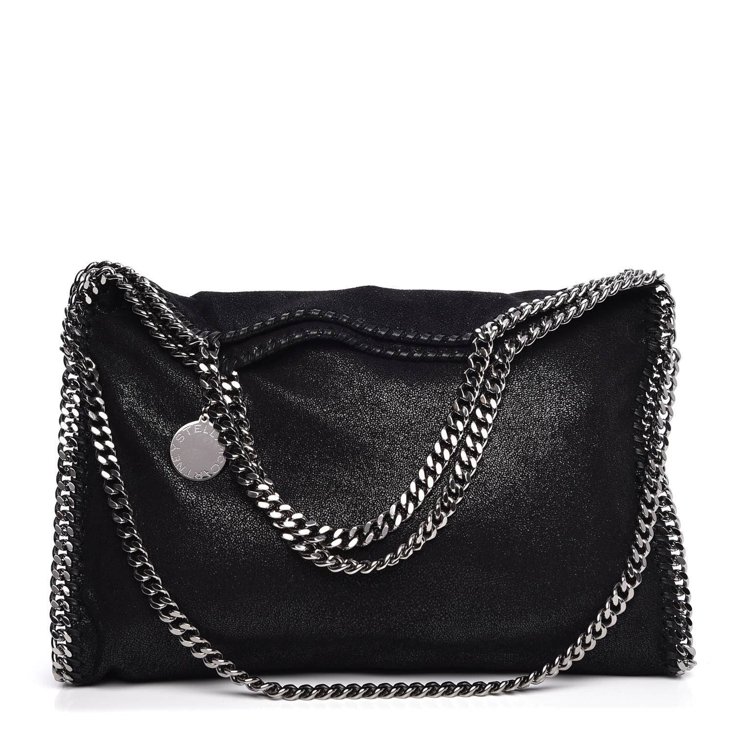 Stella McCartney Shaggy Deer Falabella Fold Over Tote Black 1 of 8