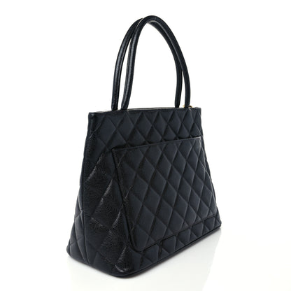 Chanel Caviar Quilted Medallion Tote Black 3 of 11