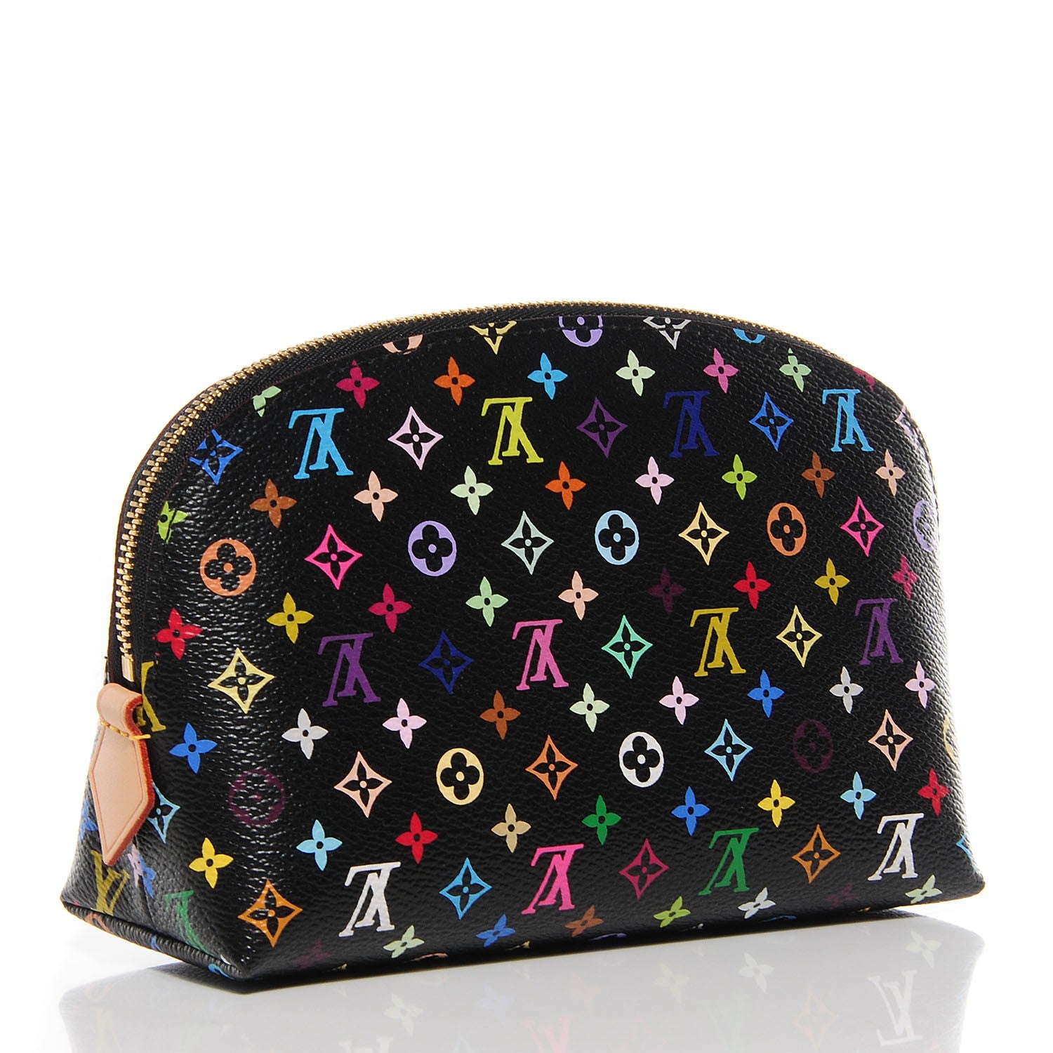 Louis Vuitton Monogram Multicolor Cosmetic Pouch Black Grenade 3 of 8