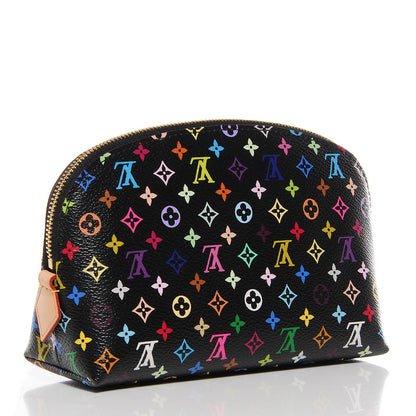 Louis Vuitton Monogram Multicolor Cosmetic Pouch Black Grenade 3 of 8