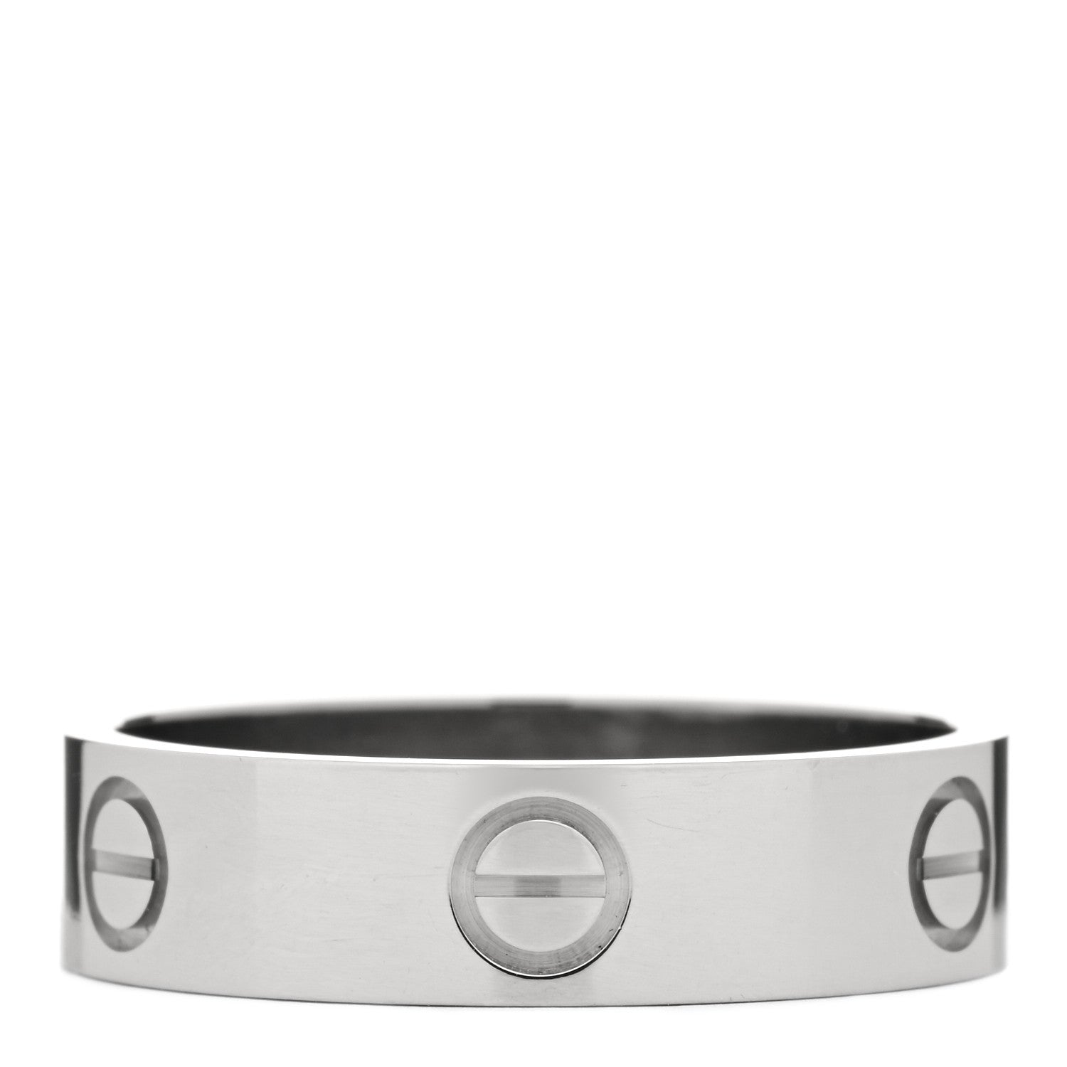 Cartier 18K White Gold 5.5mm LOVE Ring 61 9.75 3 of 4
