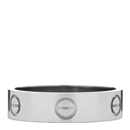 Cartier 18K White Gold 5.5mm LOVE Ring 61 9.75 3 of 4