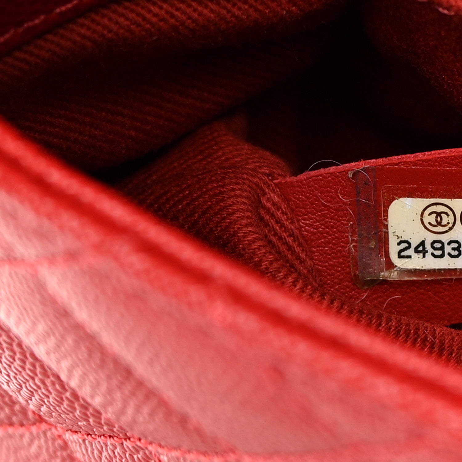 Chanel Caviar Quilted Mini Coco Handle Flap Red 7 of 12