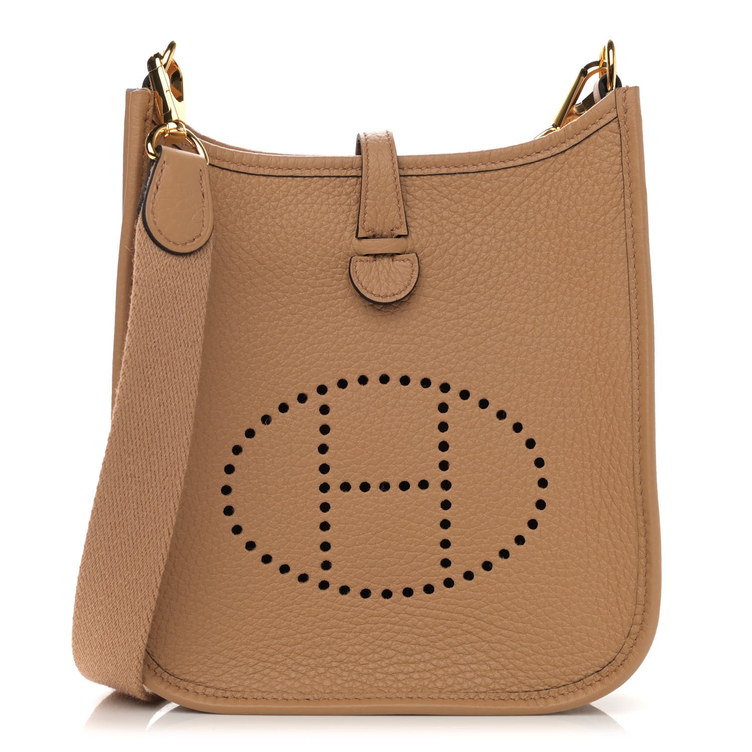 Hermes Taurillon Clemence Amazone Evelyne TPM Chai 1 of 11