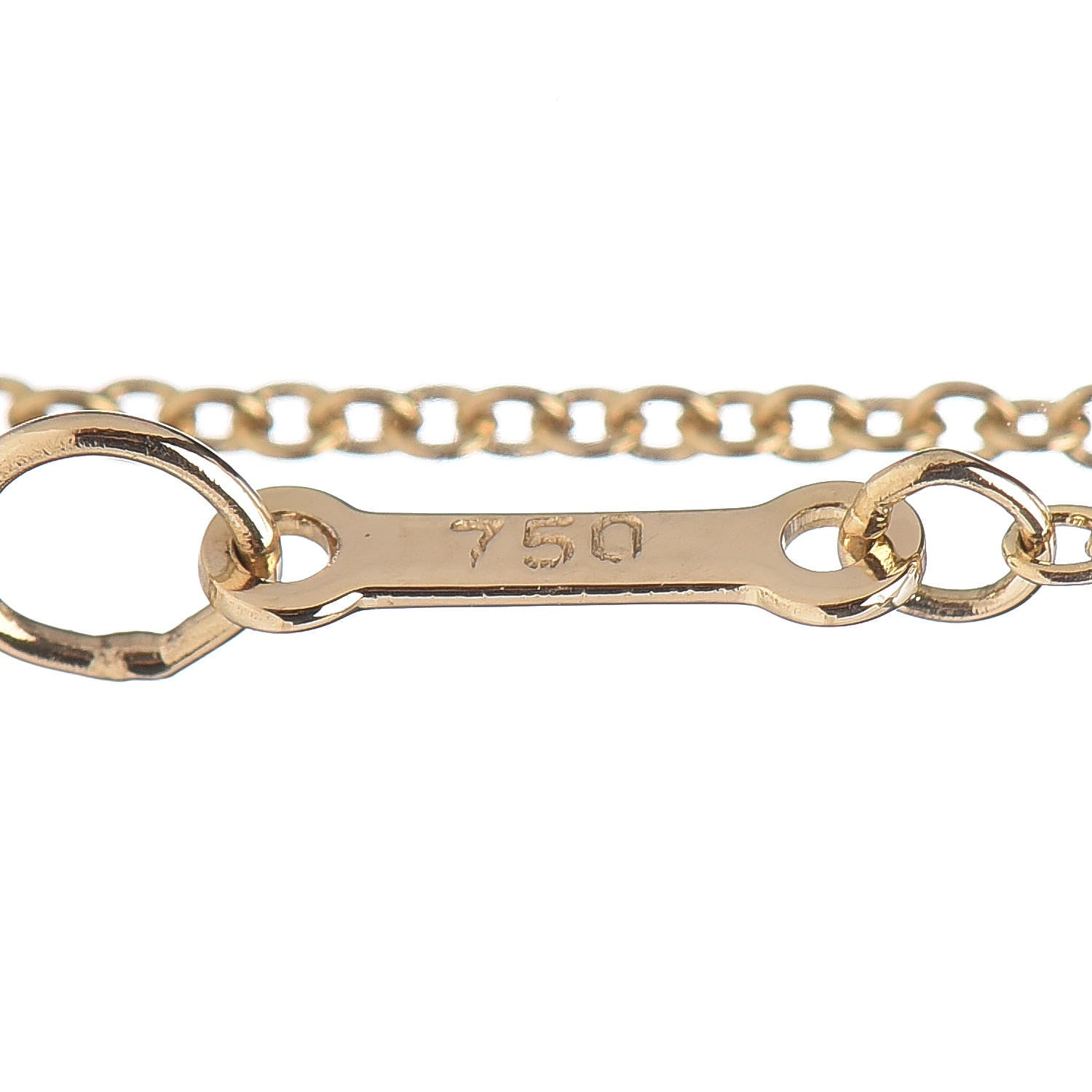Tiffany 18K Yellow Gold Diamond .40ctw Elsa Peretti Diamonds by the Yard Station Bracelet 8 of 8
