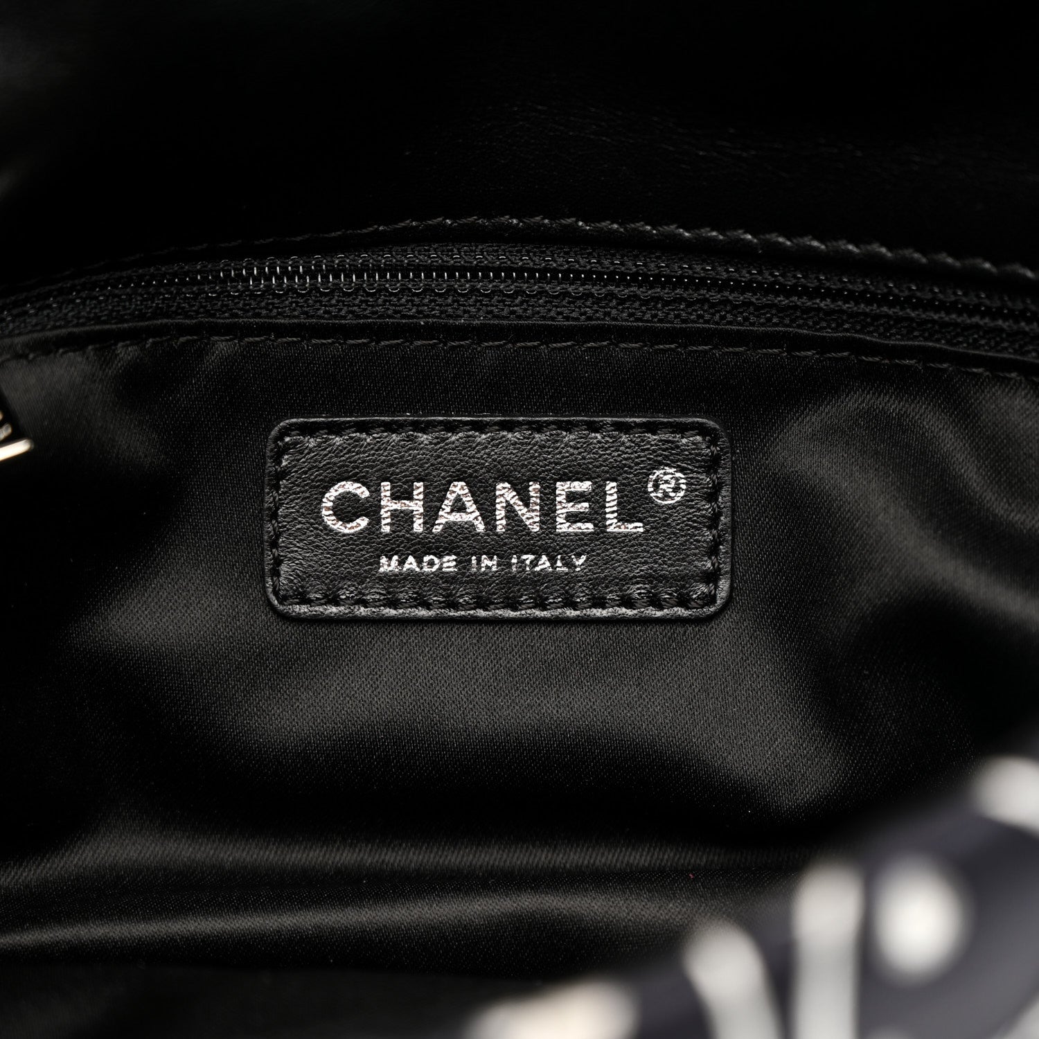 Chanel Satin Quilted Medium Kaleidoscope Flap Black White 6 of 14