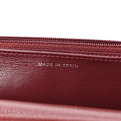 Chanel Caviar Quilted Wallet On Chain WOC Dark Red 6 of 12