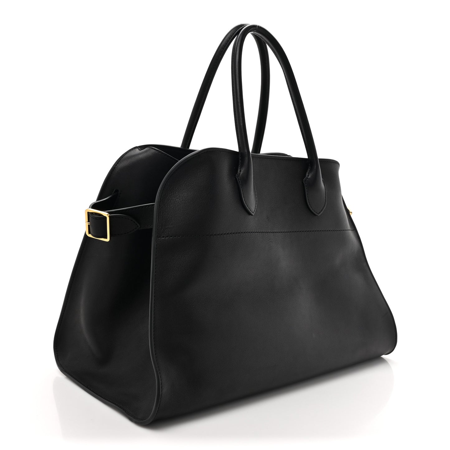 Polished Saddle Calfskin Soft Margaux 15 Black