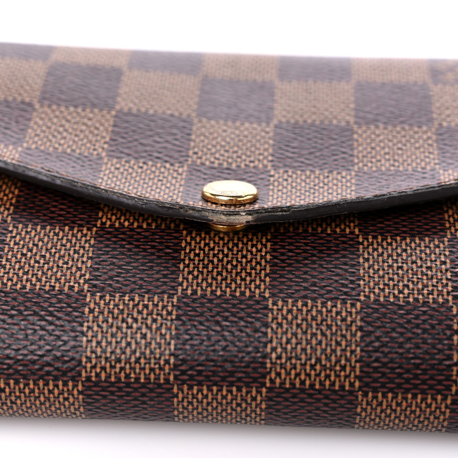 Louis Vuitton Damier Ebene Sarah Wallet NM Rose Ballerine 17 of 18