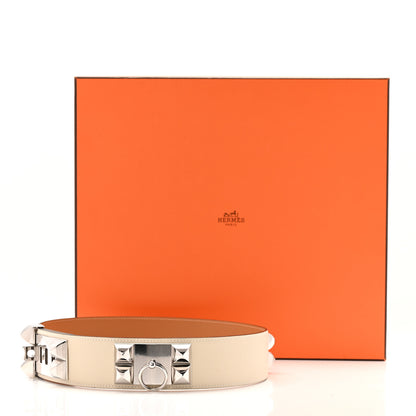 Hermes Epsom 50mm Collier De Chien CDC Belt 75 30 Craie 7 of 7
