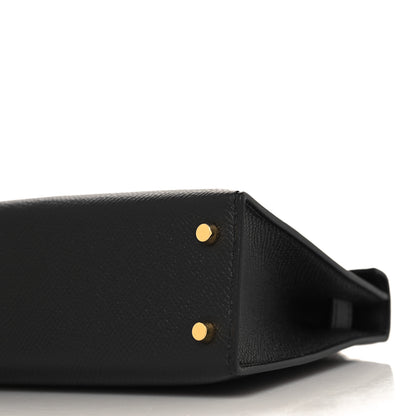 Hermes Epsom Mini Kelly Sellier 20 Black 10 of 11