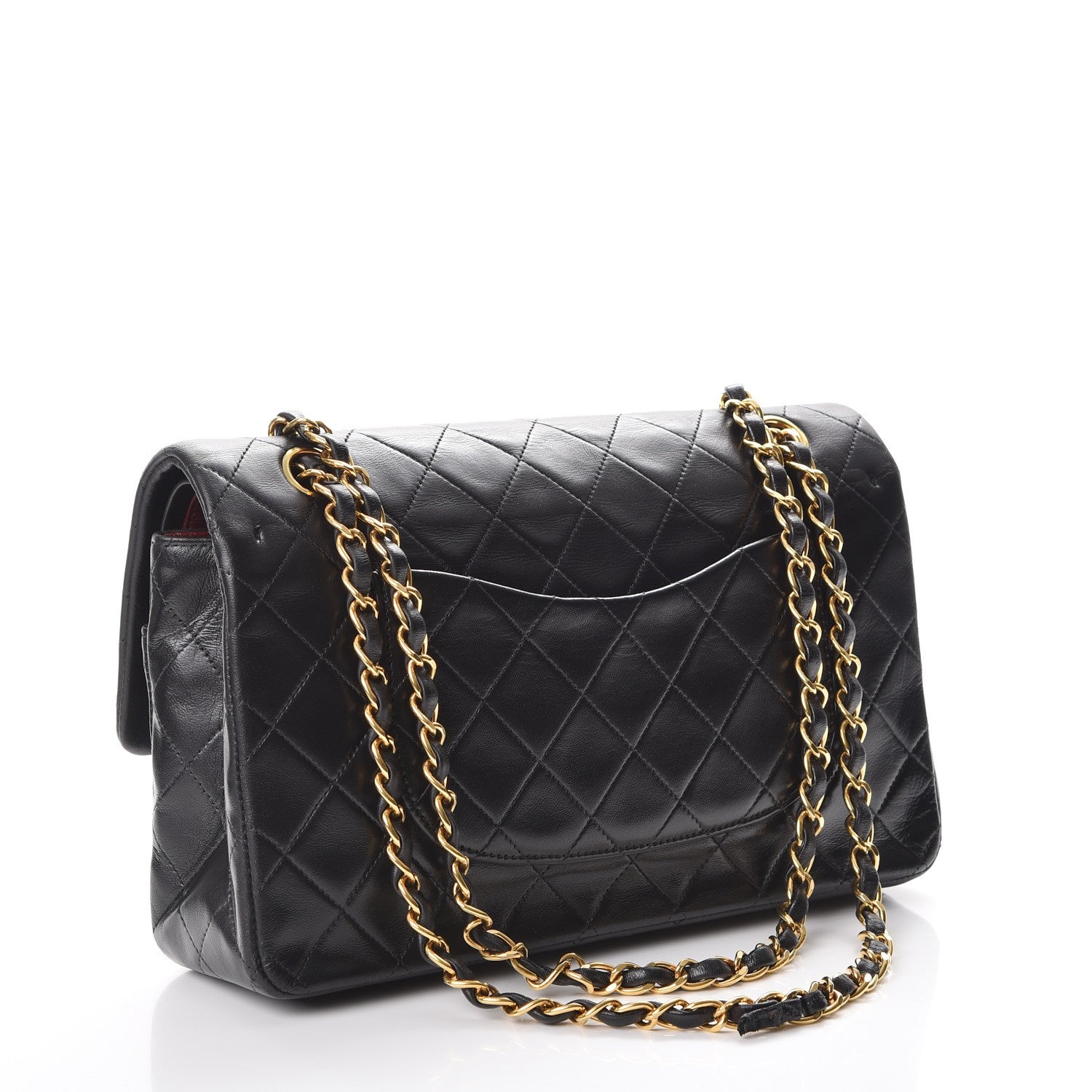 Chanel Lambskin Quilted Medium Double Flap Black 4 of 11