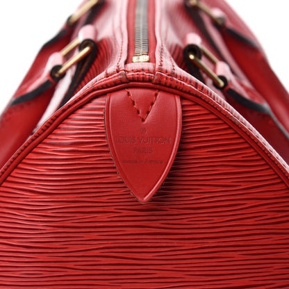 Louis Vuitton Epi Speedy 25 Castillan Red 6 of 15