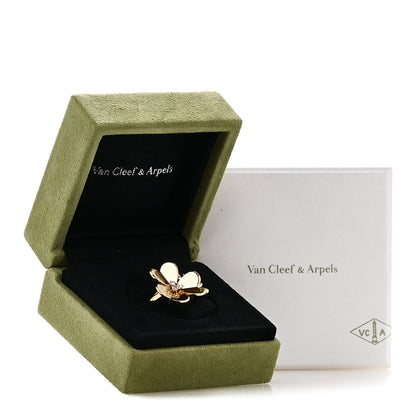 Van Cleef & Arpels 18K Yellow Gold Diamond Frivole Between The Finger Ring 54 7 5 of 5