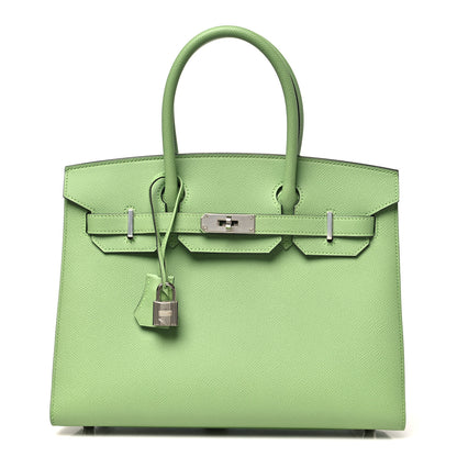 Hermes Epsom Sellier Birkin 30 Vert Criquet 1 of 11