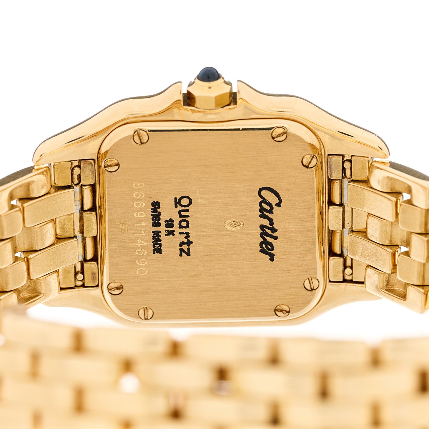 Cartier 18K Yellow Gold 22mm Panthere Quartz Watch 4 of 4