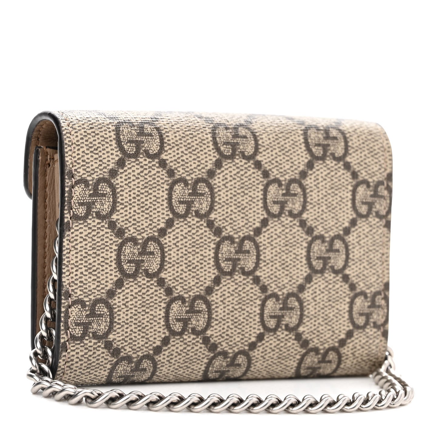 GG Supreme Monogram Dionysus Coin Purse Taupe