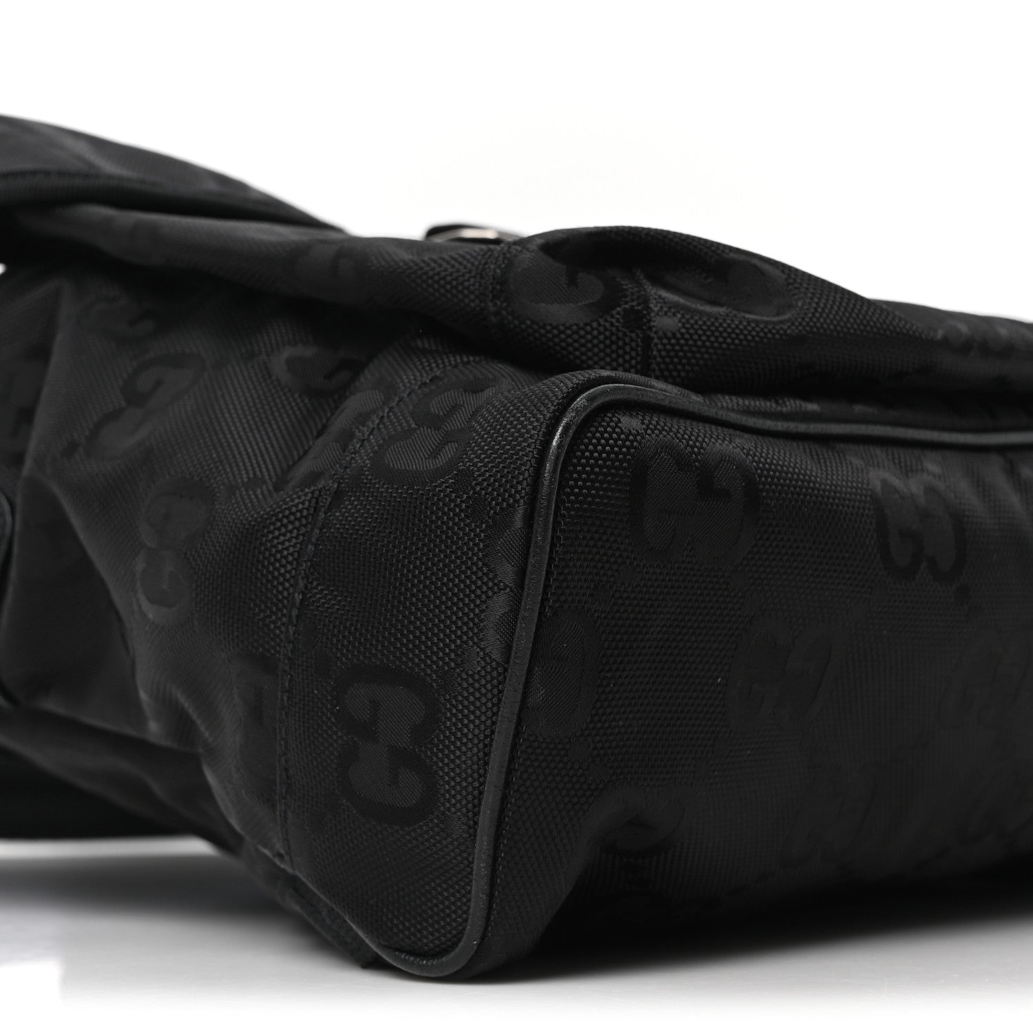 Gucci Econyl Nylon Monogram Off The Grid Backpack Black 9 of 10