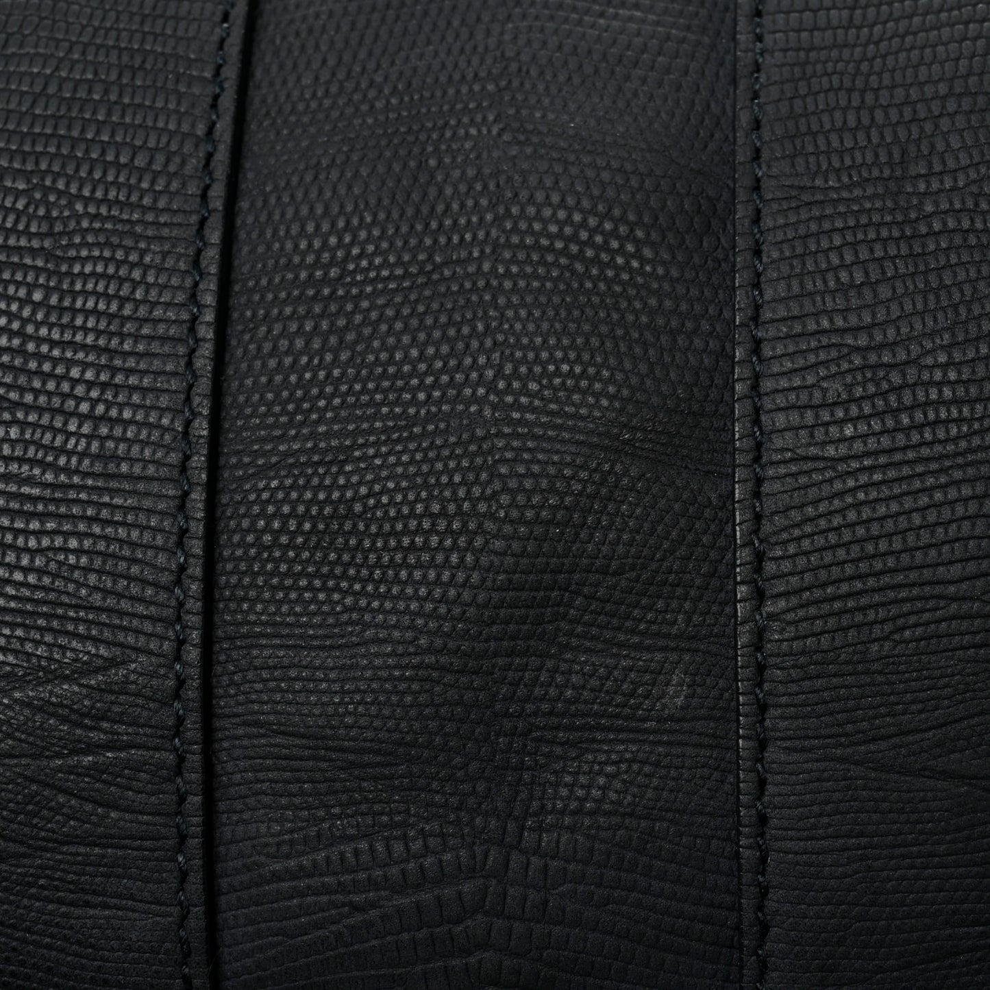 Calfskin Lizard Embossed Large Cabas ChYc Navy Blue