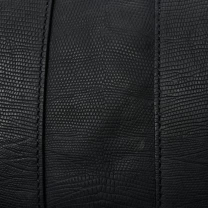 Saint Laurent Calfskin Lizard Embossed Large Cabas ChYc Navy Blue 13 of 13