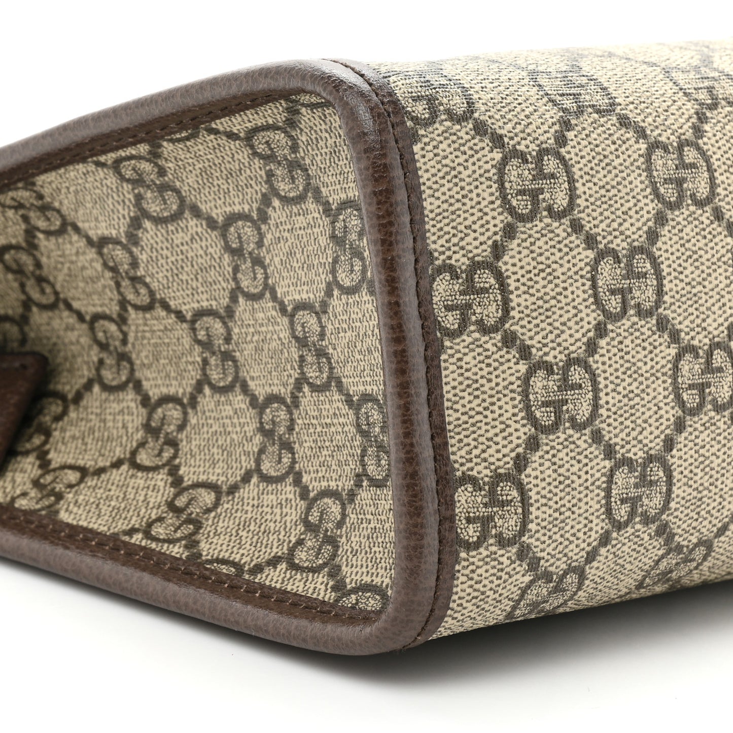 GG Supreme Monogram Web Ophidia GG Toiletry Case Beige New Acero