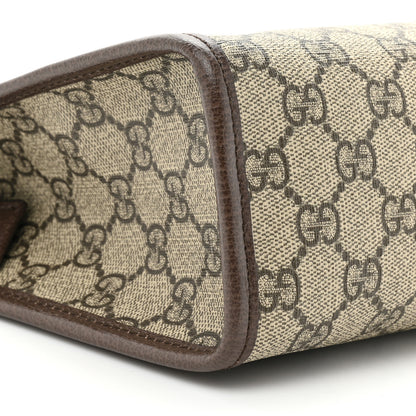Gucci GG Supreme Monogram Web Ophidia GG Toiletry Case Beige New Acero 10 of 14