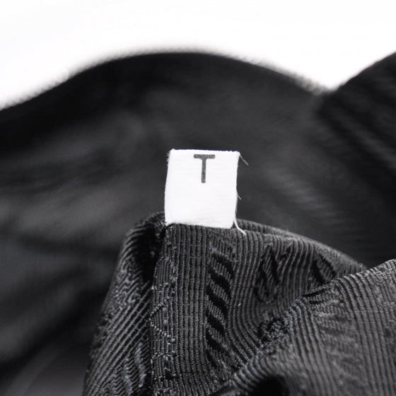 Prada Leather Large New Look Satchel Metallic Black 9 of 9