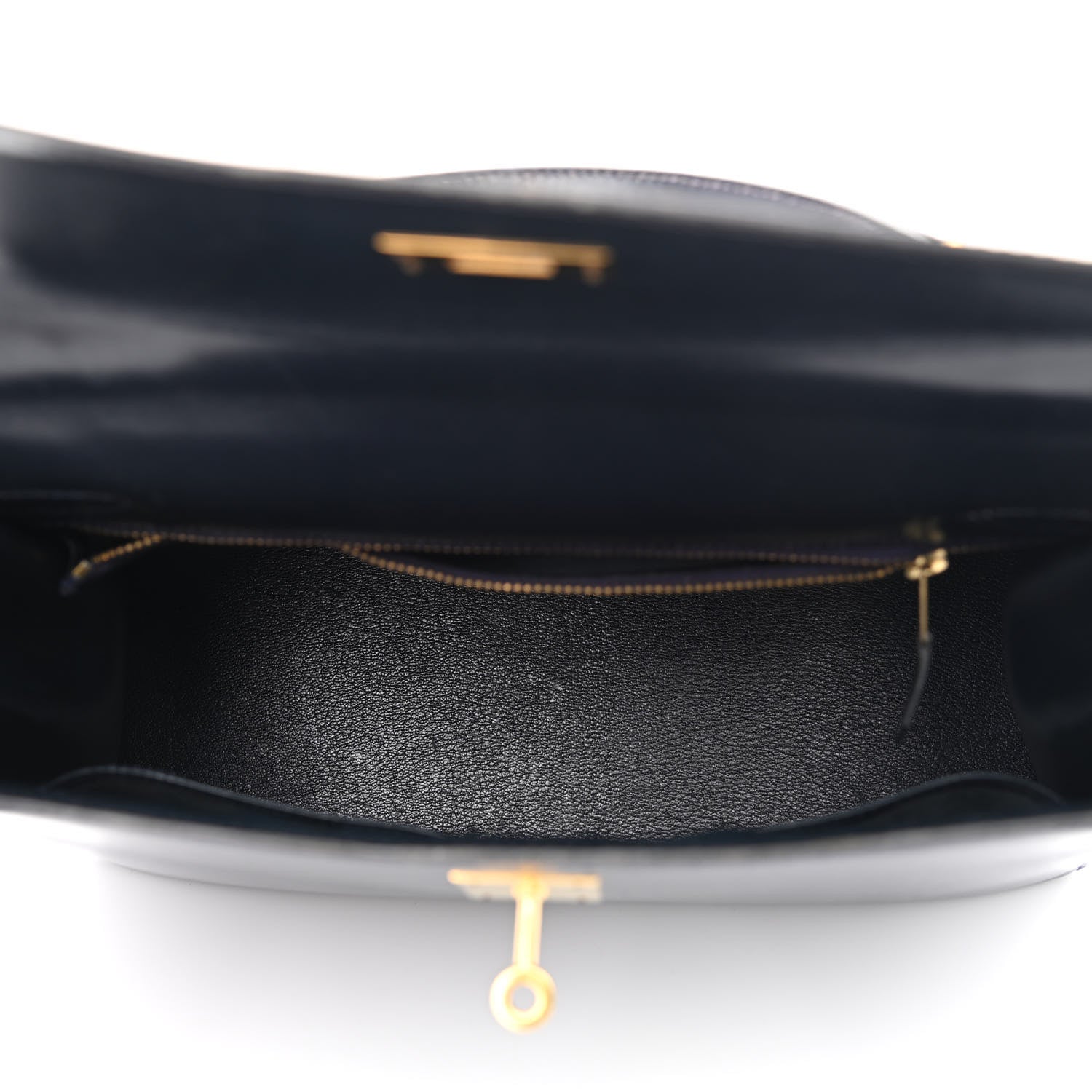 Hermes Box Kelly Sellier 32 Bleu Marine 4 of 17