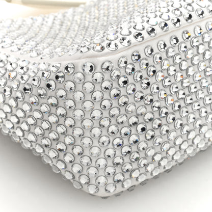 Prada Satin Crystal Mini Re-Edition 2000 Bag White 8 of 9