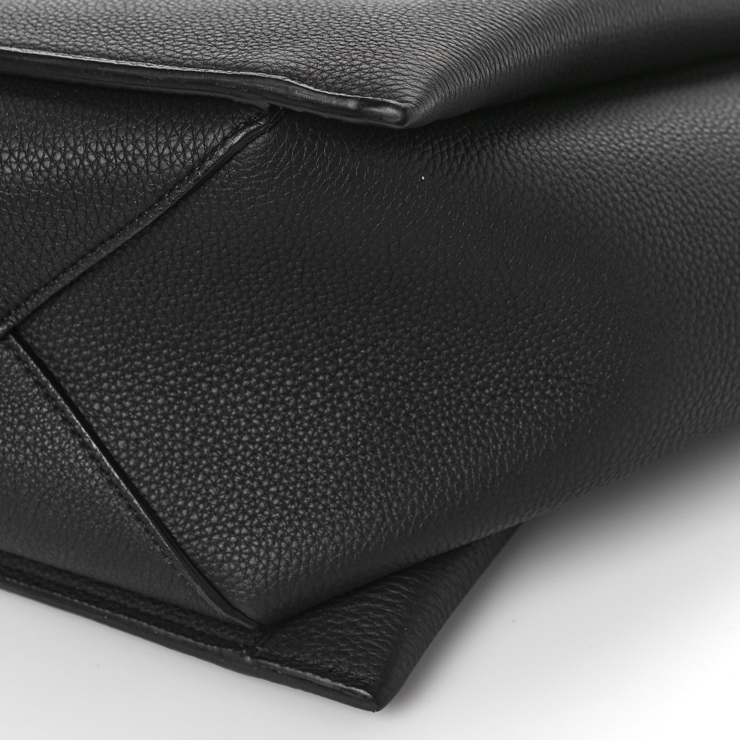 Celine Baby Grained Calfskin Medium Tri-Fold Bag Black 9 of 9