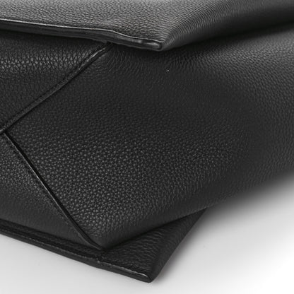 Celine Baby Grained Calfskin Medium Tri-Fold Bag Black 9 of 9