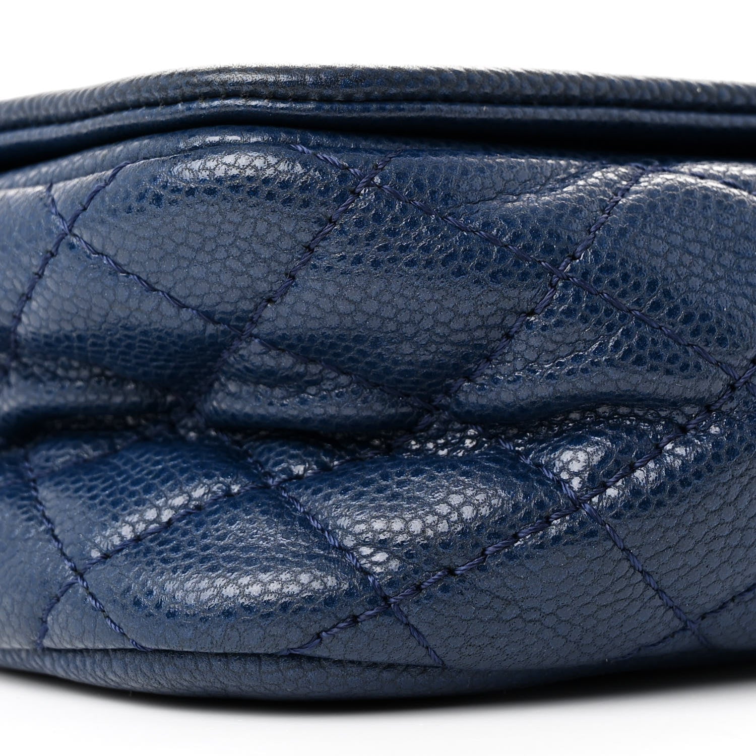 Chanel Caviar Medium Timeless CC Flap Navy Blue 9 of 10
