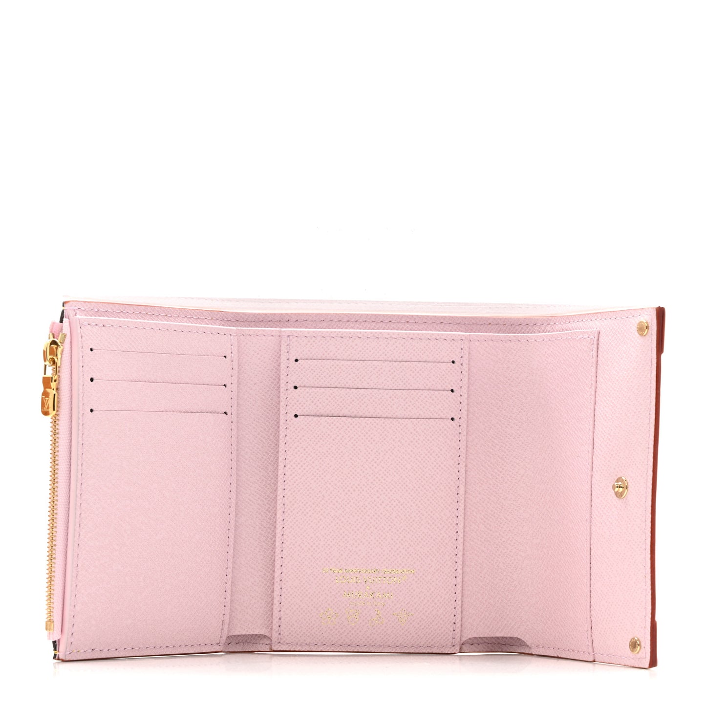 LV X TM Monogram Cherry Blossom Victorine Wallet Sakura Brown