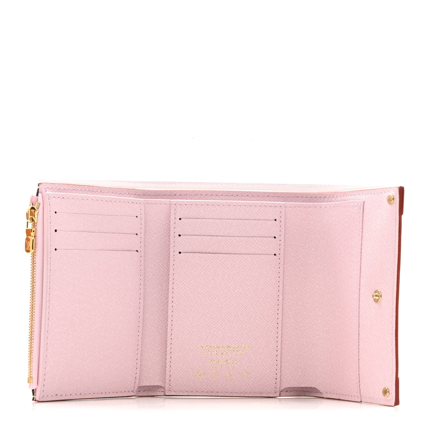 Louis Vuitton LV X TM Monogram Cherry Blossom Victorine Wallet Sakura Brown 5 of 7