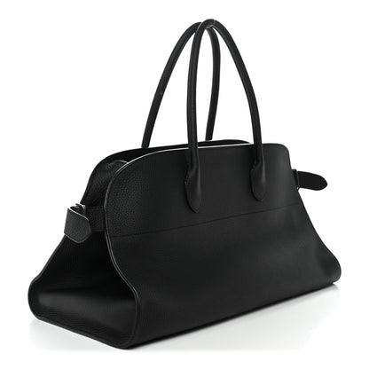 The Row Matte Grained Calfskin EW Margaux Black 3 of 11