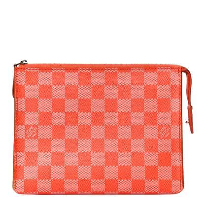 Louis Vuitton Damier Couleurs Element Clutch Piment 1 of 20