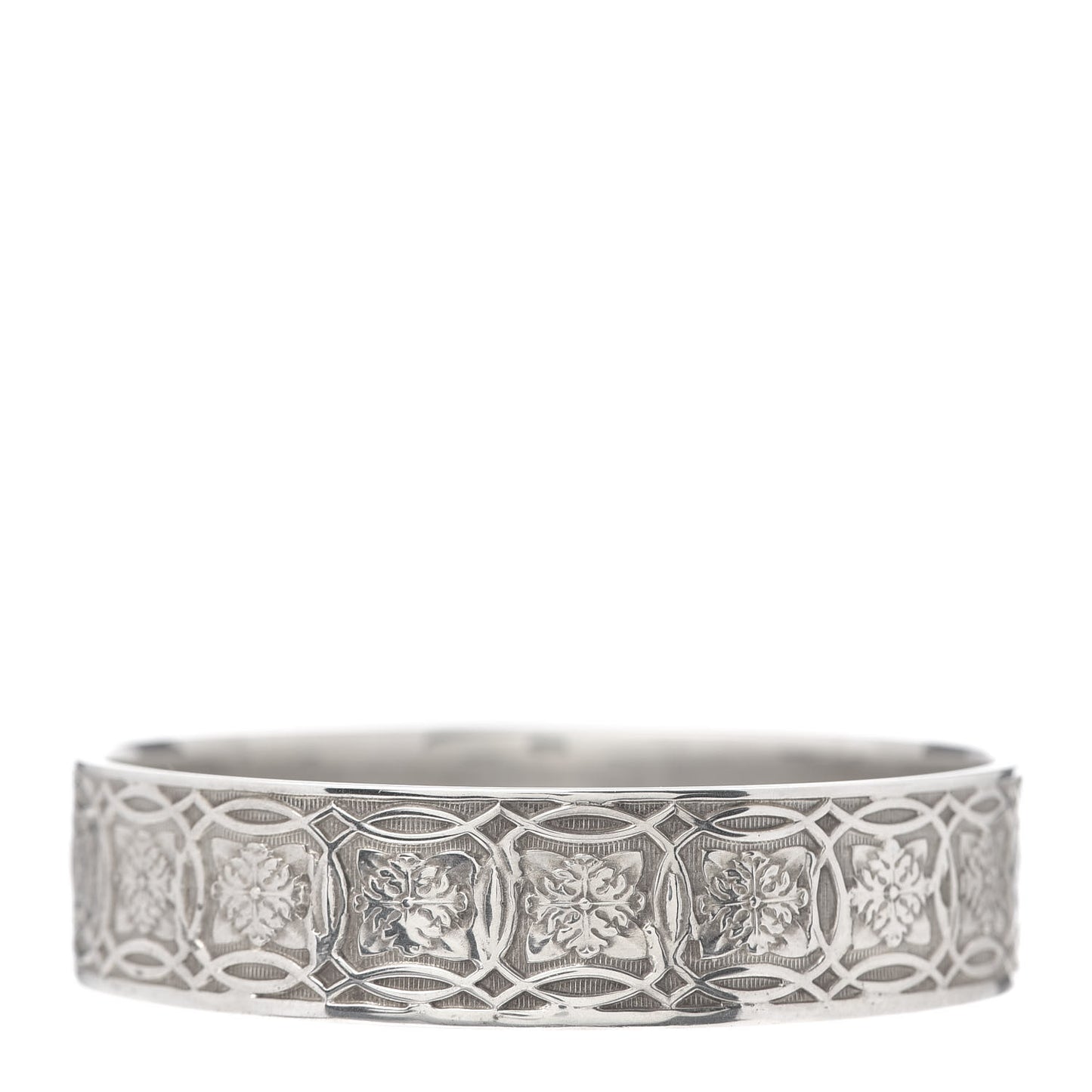 Sterling Silver Wide Celtic Makers Mark Bangle Bracelet