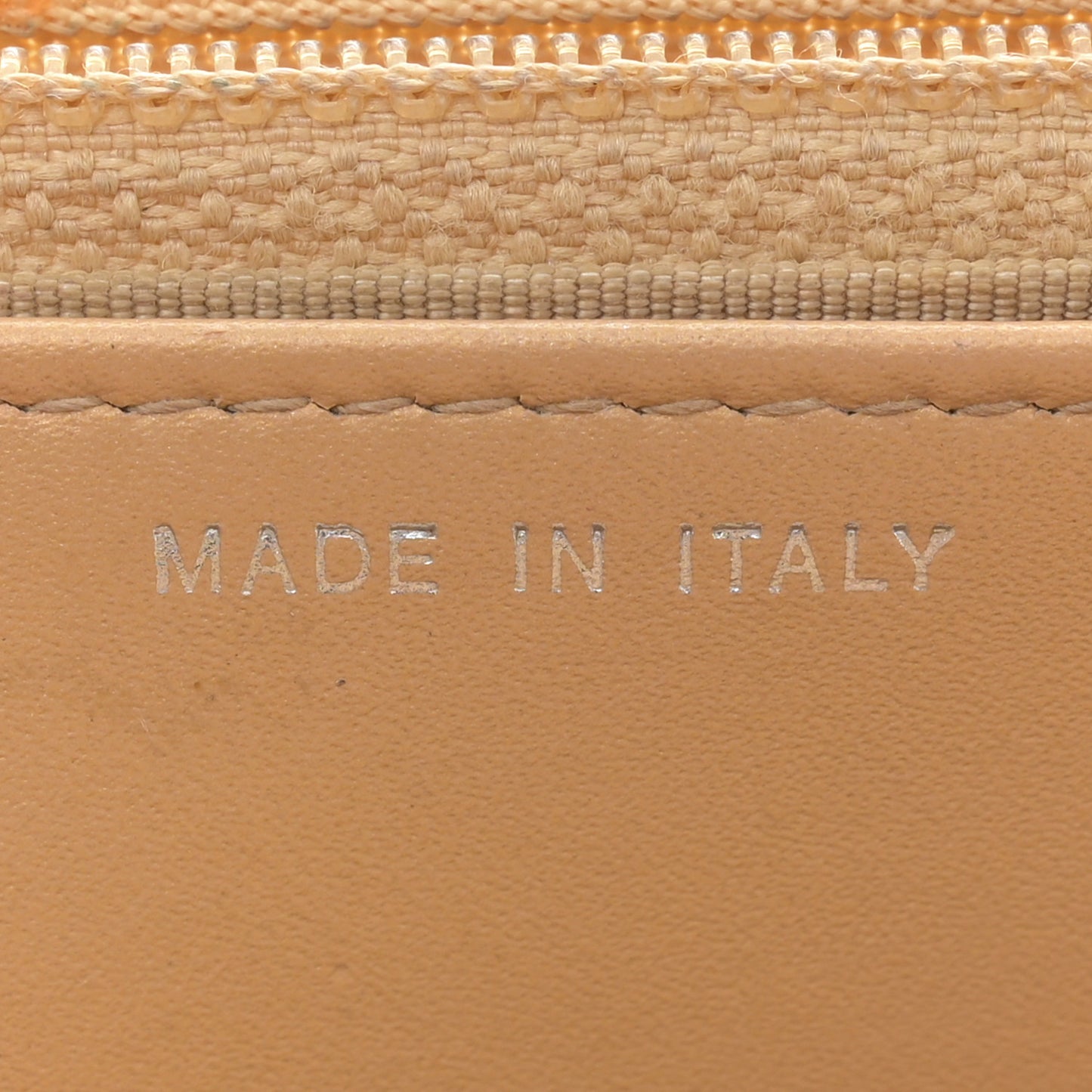 Metallic Calfskin Lucky Charms Casino 2.55 Reissue Wallet On Chain WOC Beige