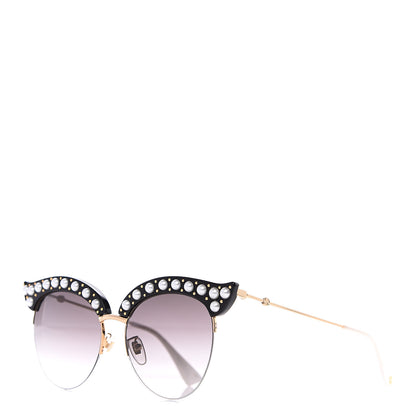 Gucci Pearl Cat Eye Sunglasses GG0212S Black 1 of 7