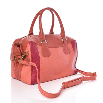 Burberry Grained Calfskin Medium Boston Bag Blossom Pink Peony Rose 4 of 10