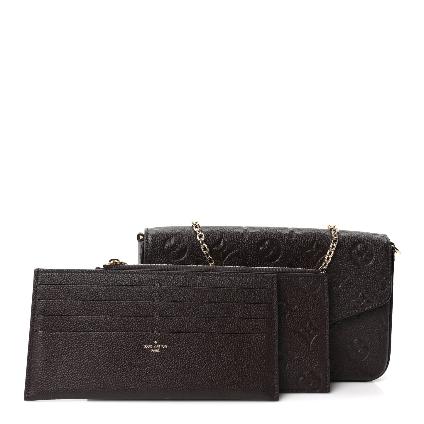 Empreinte Pochette Felicie Chain Wallet Chocolate