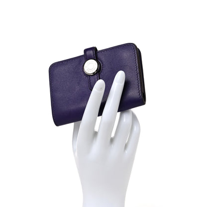 Hermes Evercolor Dogon Card Case Violet 2 of 9