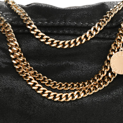 Stella McCartney Shaggy Deer Small Falabella Fold Over Tote Black 9 of 11