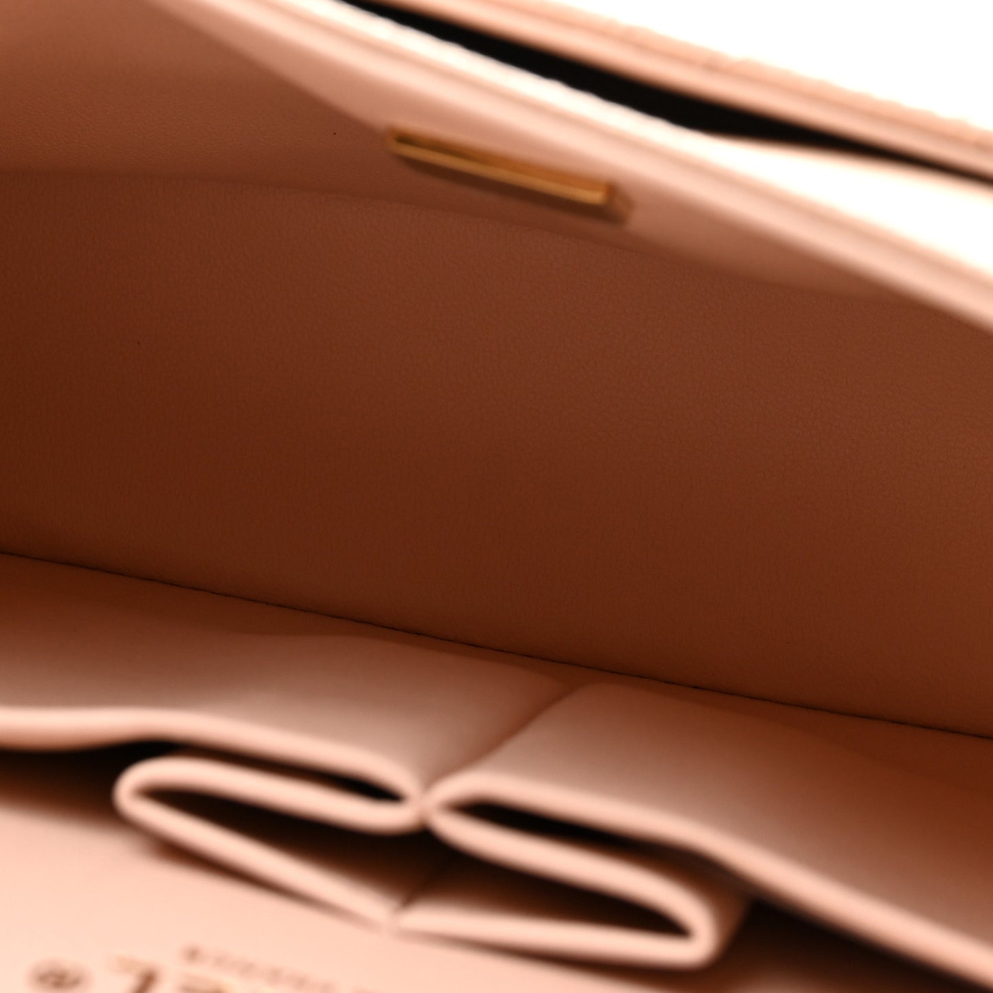 Caviar Quilted Medium Double Flap Light Beige